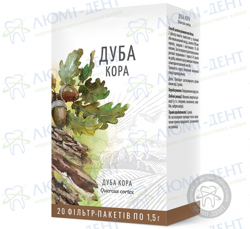 Кора дуба для десен Кора дуба для десен фото Люми-Дент
