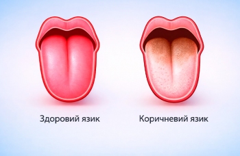 Коричневий наліт на язиці фото ЛюміДент