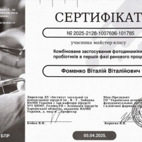 Сертификат Фоменко Виталий 