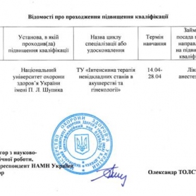Сертификат Фоменко Виталий 