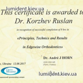 сертификат, Коржев Руслан, киев