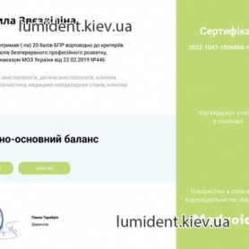 Сертификат Звездилина Людмила Стратоновна